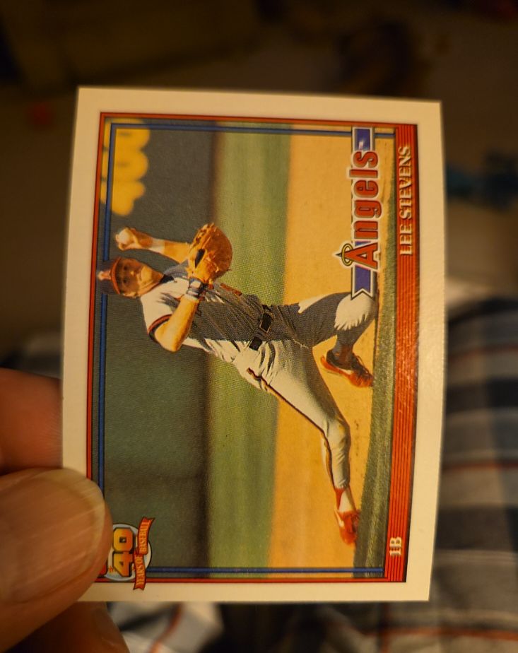 1991 Topps #648b Lee Stevens — front