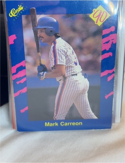 1990 Classic Blue #112 Mark Carreon New York Mets — front