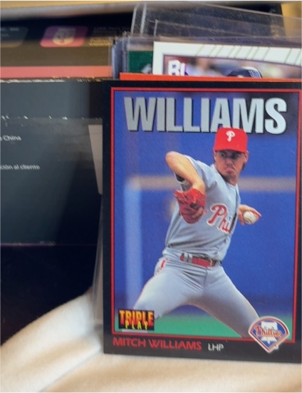 1993 Leaf Triple Play #125 Mitch Williams — front