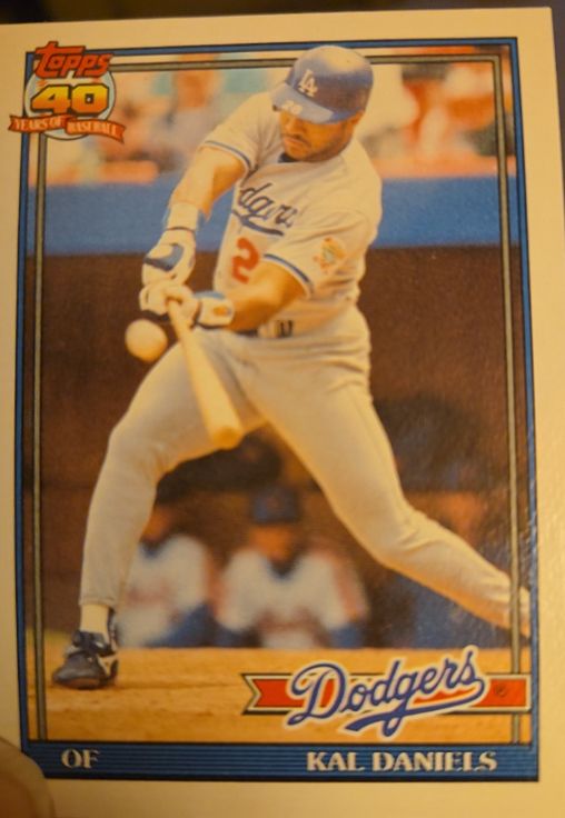 1991 Topps #245 Kal Daniels — front
