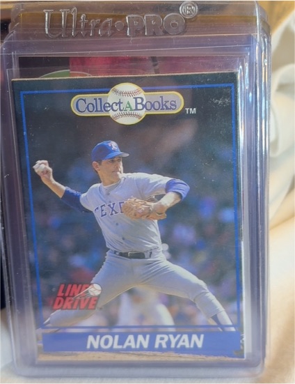 1991 Line Drive Collect-A-Books #3 Nolan Ryan — front