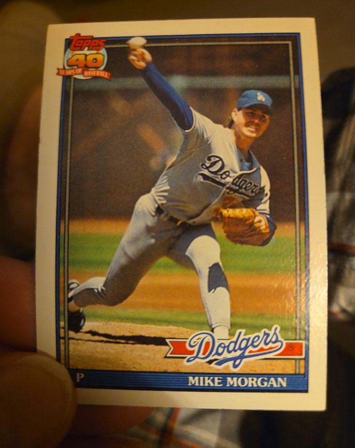 1991 Topps #631 Mike Morgan — front