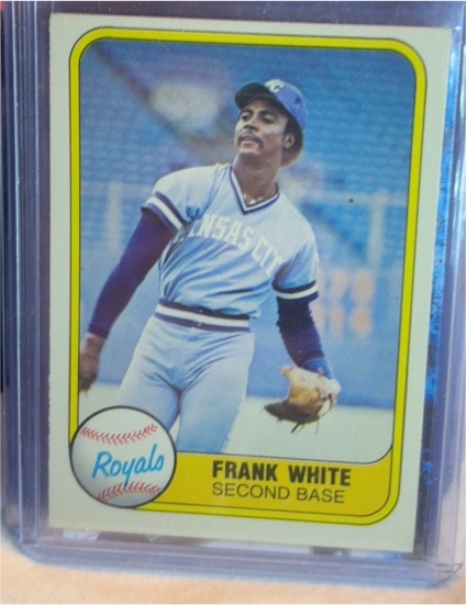 1981 Fleer #44 Frank White — front