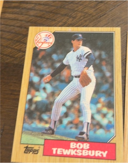 1987 Topps #254 Bob Tewksbury — front