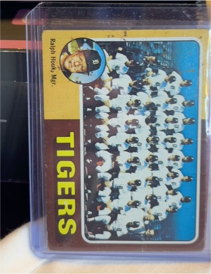 1975 Topps #18 Detroit Tigers Team Checklist Ralph Houk — front