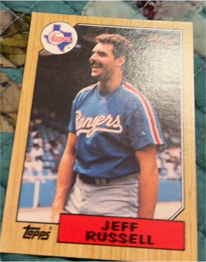 1987 Topps #444 Jeff Russell — front