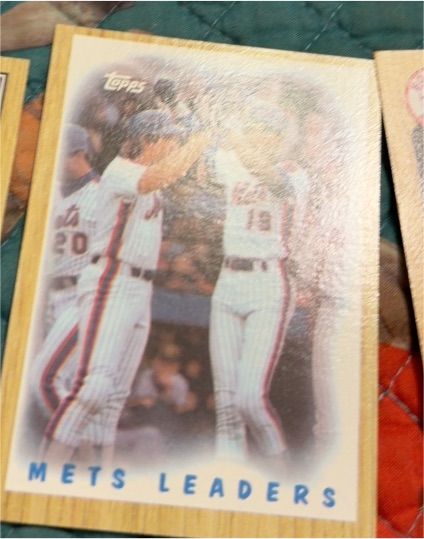 1987 Topps #331 Mets Leaders Gary Carter/Darryl Strawberry — front