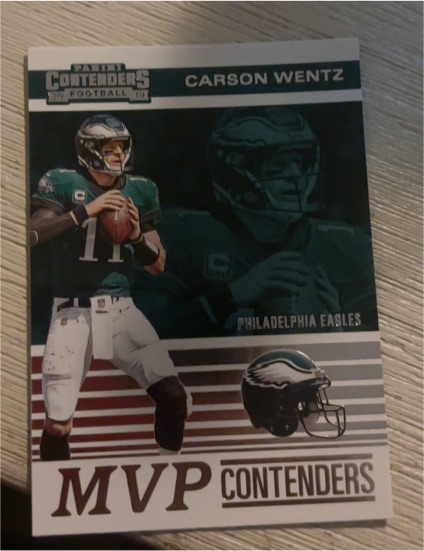 2019 Panini Contenders #MVP-CW Carson Wentz MVP Contenders — front