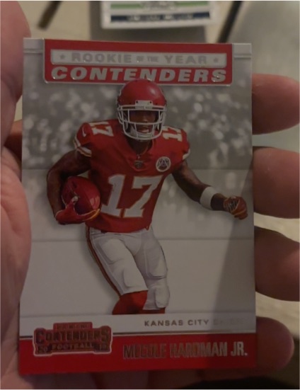 2019 Panini Contenders Rookie of the Year #RYA-MH Mecole Hardman Jr. — front