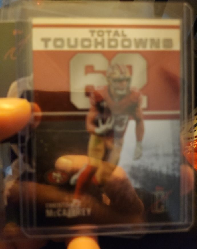 2025 Topps Signature Class #ZO-7 Christian McCaffrey Zone Out Total Touchdowns — front