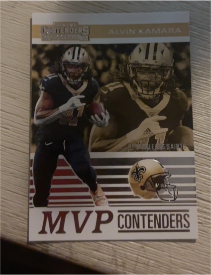 2019 Panini Contenders MVP Contenders #MVP-AK Alvin Kamara — front