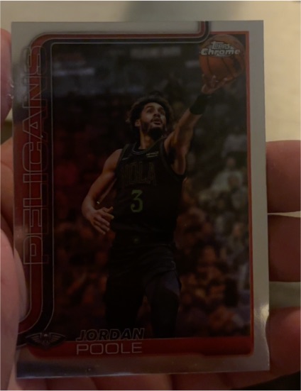 2025-26 Topps Chrome Update Basketball #81 Jordan Poole — front