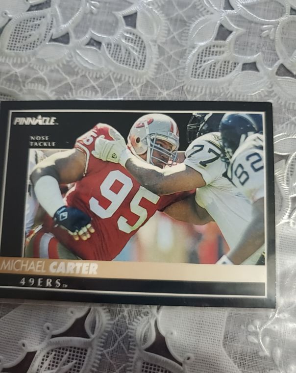 1992 Pinnacle #127 Michael Carter — front
