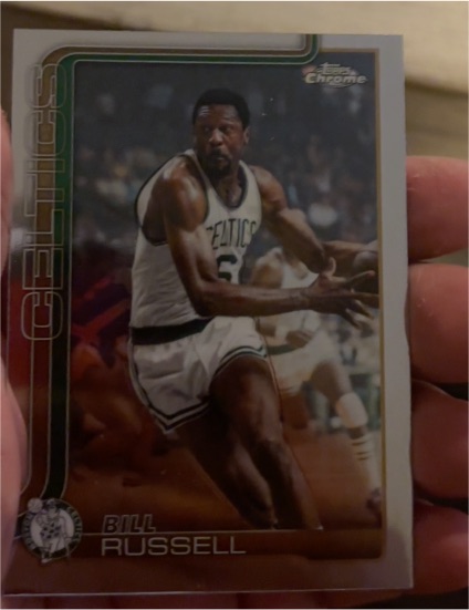 2025-26 Topps Chrome Update #141 Bill Russell — front