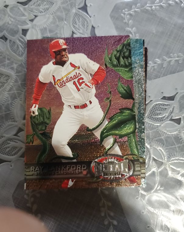 1997 Fleer Metal Universe #232 Ray Lankford — front