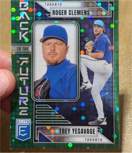 2026 Panini Donruss Elite #9 Roger Clemens / Trey Yesavage Back to the Future — front