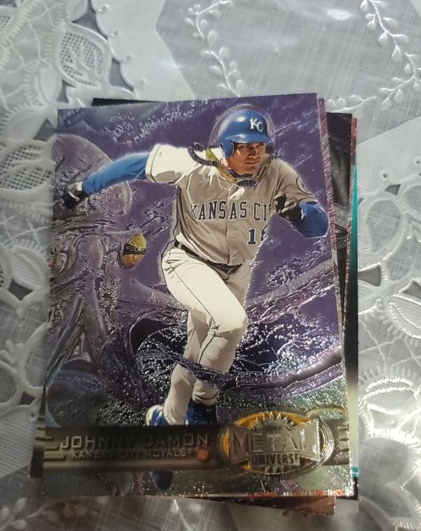 1997 Fleer Metal Universe #91 Johnny Damon — front