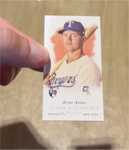2023 Topps Allen & Ginter #RDV-10 Josh Jung Rookie Design Variation Mini — front