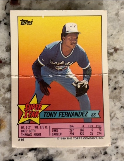 1989 Topps #10 Tony Fernandez — front