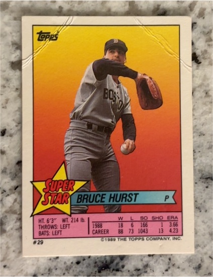 1988 Topps #29 Bruce Hurst — front