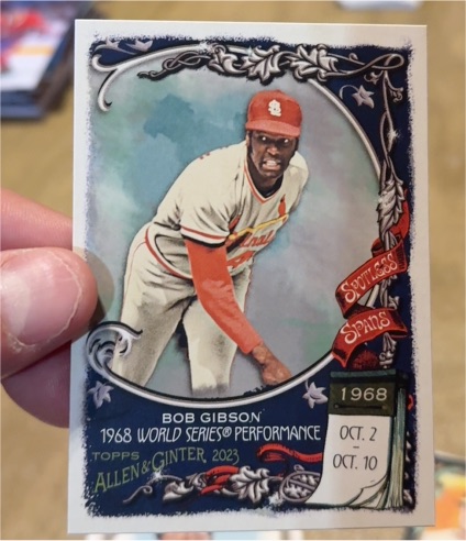 2023 Topps Allen & Ginter #SS-3 Bob Gibson Spotless Spans — front