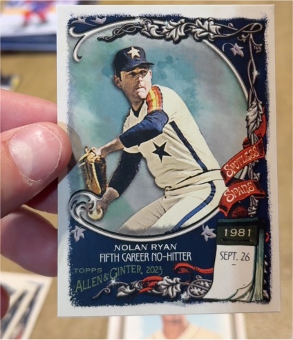 2023 Topps Allen & Ginter #SS-24 Nolan Ryan Spotless Spans — front