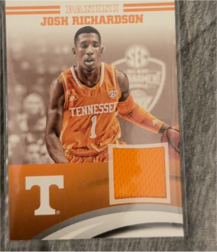 2016 Panini Collegiate Tennessee Volunteers #JR-UT Josh Richardson — front