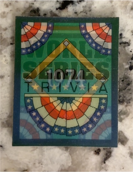 1991 Score World Series Trivia #1974 — front