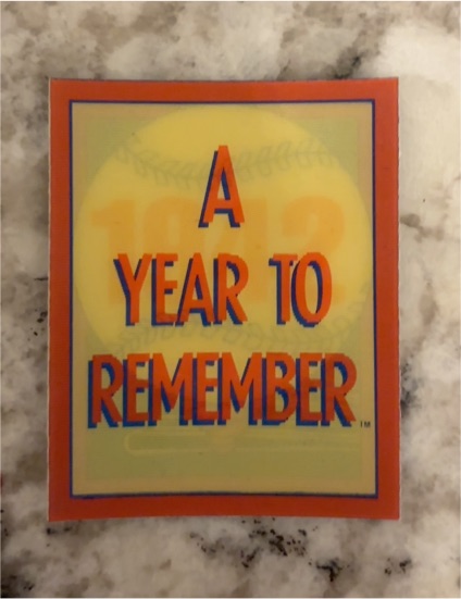 1989 Score A Year To Remember Insert — front