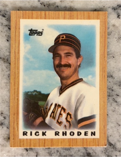 1987 Topps Mini Leaders #31 Rick Rhoden — front