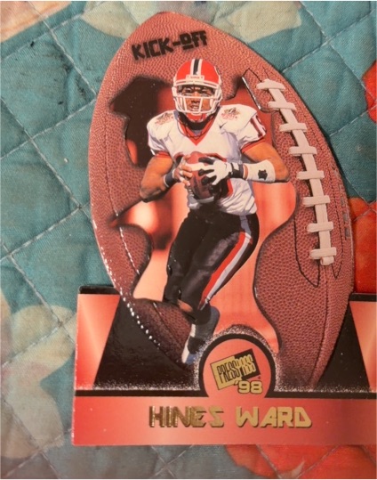 1998 Press Pass Kick-Off Die-Cuts #KO-32 Hines Ward Rookie Steelers Georgia — front