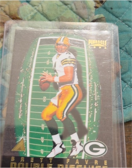 1996 Pinnacle Double Disguise #13 Brett Favre — front