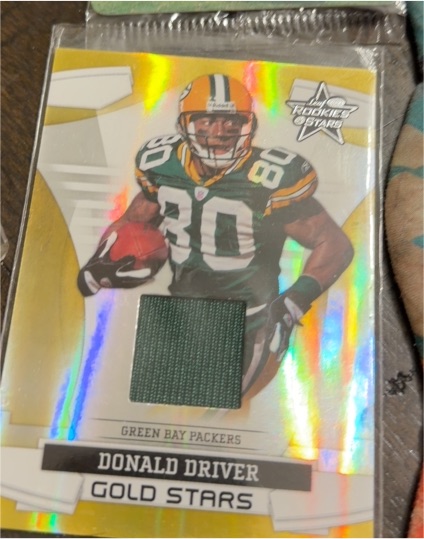 2008 Leaf Rookies & Stars #GS-5 Donald Driver Gold Stars — front