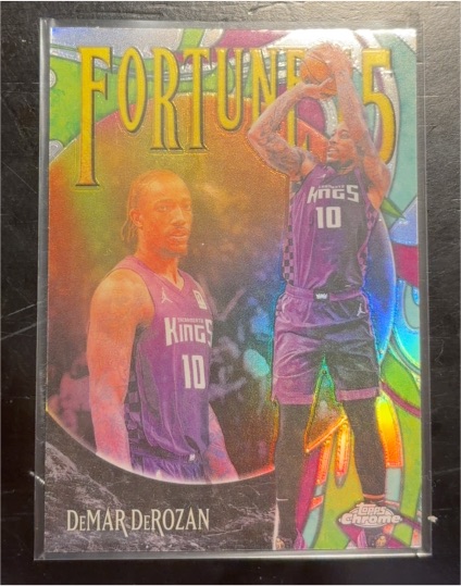 2025-26 Topps Chrome Update #F15-13 DeMar DeRozan Fortune 15 — front