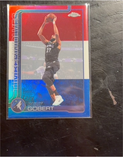 2025-26 Topps Chrome Update #55 Rudy Gobert — front