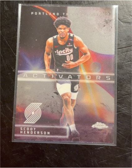 2025-26 Topps Chrome Update #AC-17 Scoot Henderson Activators — front