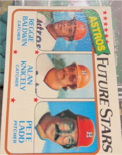 1980 Topps #678 Astros Future Stars Reggie Baldwin Alan Knicely Pete Ladd — front