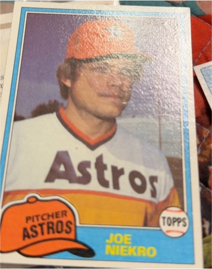 1979 Topps #722 Joe Niekro Houston Astros — front