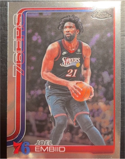 2025-26 Topps Chrome Update #42 Joel Embiid — front