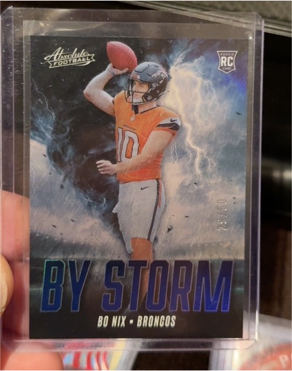 2024 Panini Absolute By Storm #BS-BNX Bo Nix — front