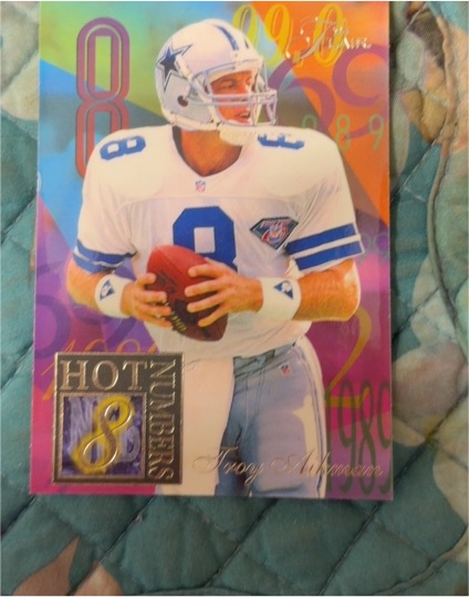 1994 Fleer Flair Hot Numbers #1 Troy Aikman — front