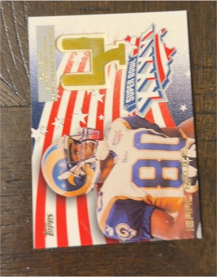 2002 Topps Super Bowl Goal Post Relic #SBG10 Isaac Bruce — front