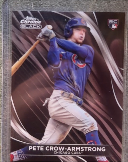 2024 Topps Chrome Black Pete Crow-Armstrong — front