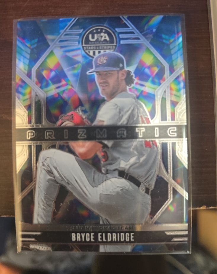 2026 Panini Stars & Stripes #15 Bryce Eldridge Prizmatic — front