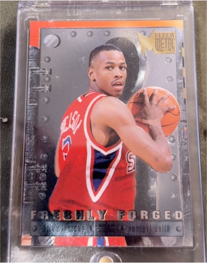 1996-97 Fleer Metal #8 Allen Iverson Freshly Forged — front