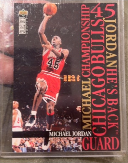 1995 Upper Deck Collector's Choice Michael Jordan's Back #M3 — front
