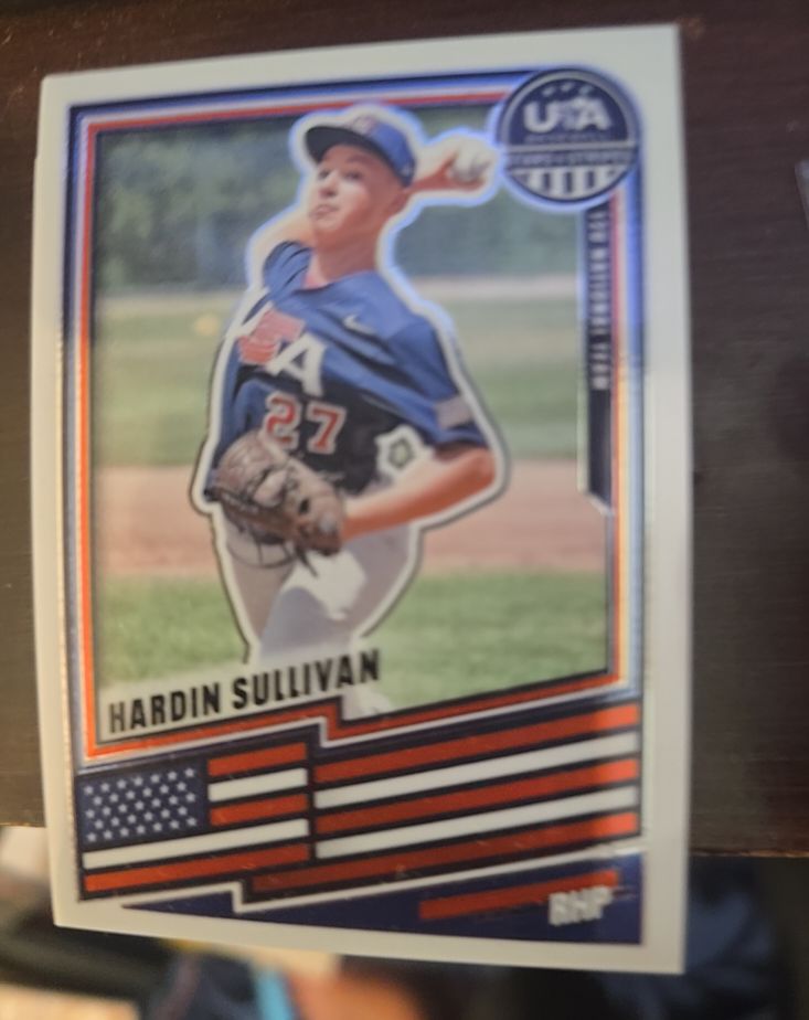 2026 Panini Stars & Stripes Prizm USA Baseball #54 Hardin Sullivan — front
