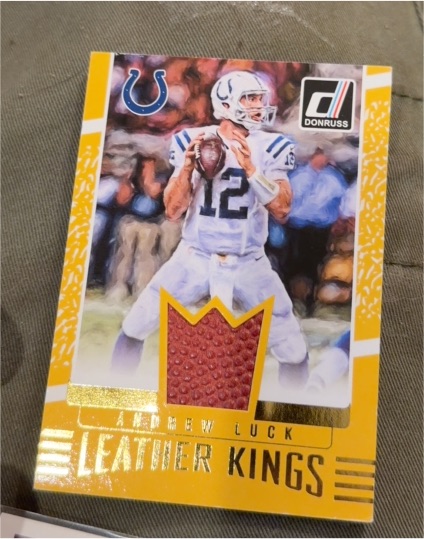 2016 Donruss Leather Kings #LK-4 Andrew Luck — front