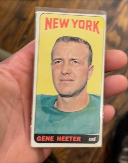 1965 Topps Football #115 Gene Heeter — front
