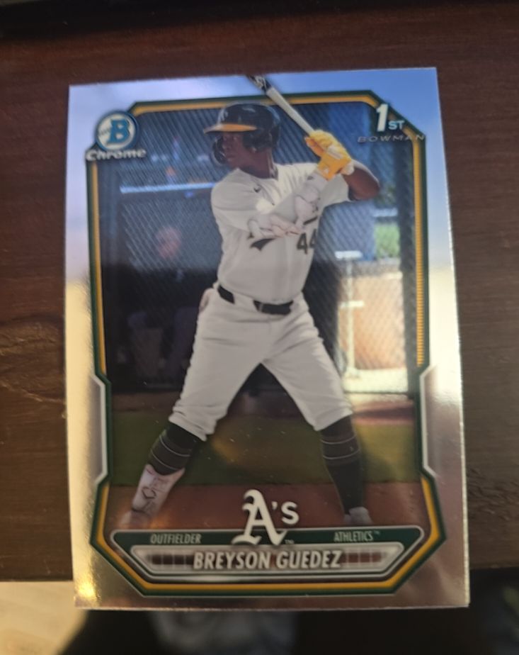 2026 Bowman Chrome #BCP-32 Breyson Guedez — front